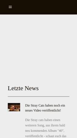 Vorschau der mobilen Webseite www.stray-cats.de, Stray Cats