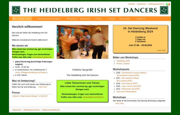 Vorschau von www.setdancing.de, Irish Set Dancing