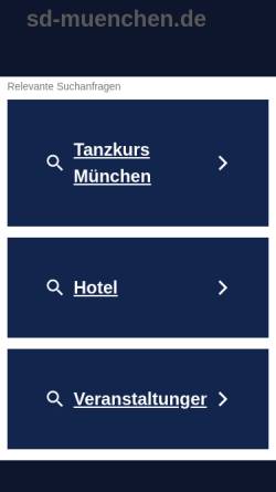Vorschau der mobilen Webseite www.sd-muenchen.de, Square- und Round Dance in und um München