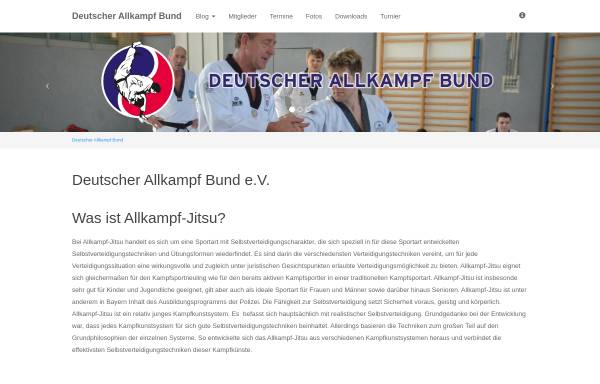 Vorschau von www.allkampf-dab.de, Deutscher-Allkampf-Bund e.V.