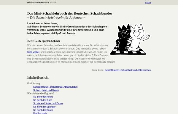 Vorschau von www.schach-bremen.de, Mini-Schachlehrbuch