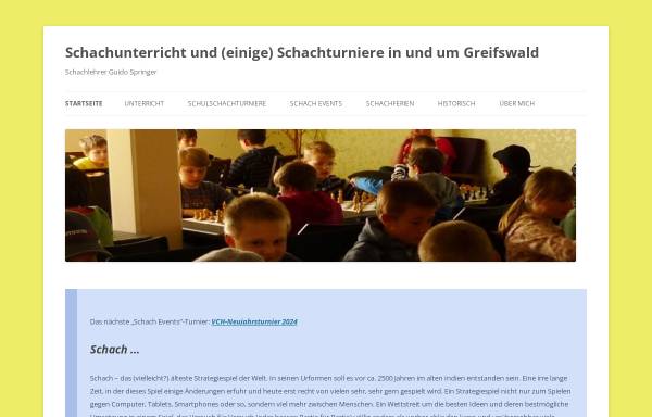 Vorschau von www.schachschule-greifswald.de, Schachschule Greifswald