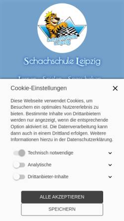 Vorschau der mobilen Webseite www.schachschule-leipzig.de, Schachschule Leipzig