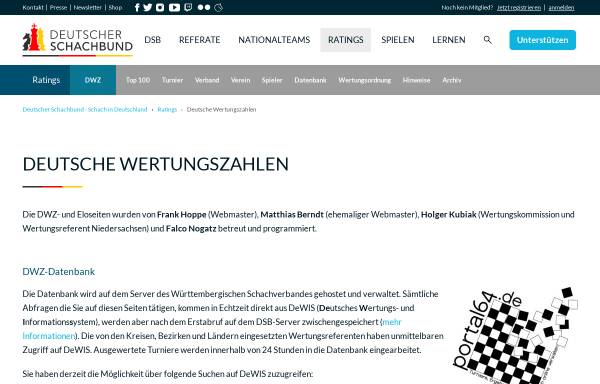 DWZ-Datenbank des Deutschen Schachbundes