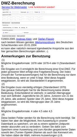 Vorschau der mobilen Webseite isewase.de, DWZ-Rechner