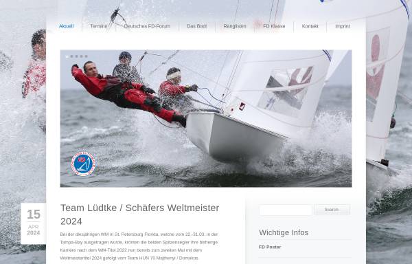 Vorschau von www.sailfd.de, Deutsche Flying Dutchman Klassenvereinigung