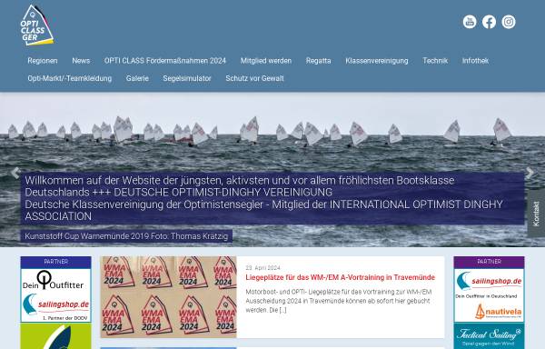 Vorschau von www.optimist-segeln.de, Deutsche Optimist Dinghy Vereinigung (DODV)