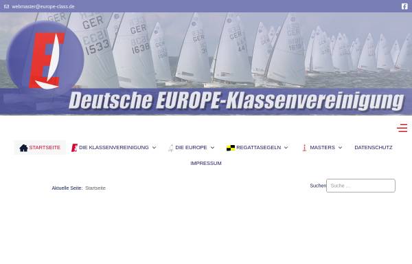 Vorschau von www.europe-class.de, Europe-Klassenvereinigung