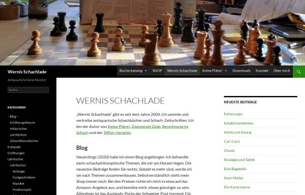 Vorschau von www.wernerkaufmann.ch, Wernis Schachlade, Werner Kaufmann
