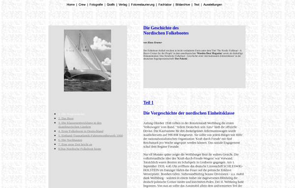 Vorschau von www.klaus-kramer.de, Die Geschichte des Nordischen Folkebootes