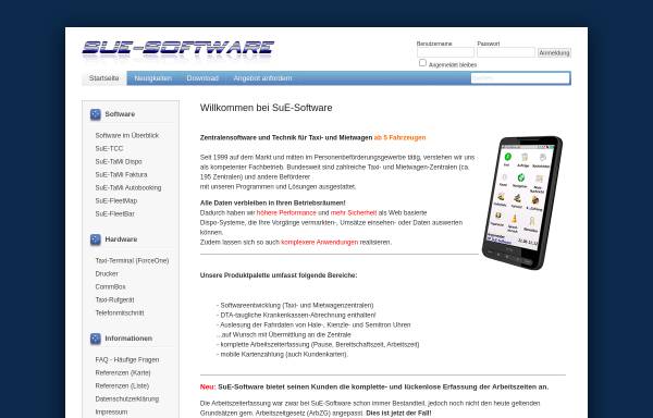 Vorschau von sue-software.de, SuE-Software GbR Stefan Schermer & Peter Enke
