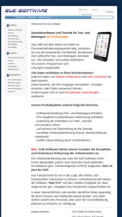 Vorschau der mobilen Webseite sue-software.de, SuE-Software GbR Stefan Schermer & Peter Enke