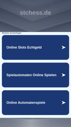 Vorschau der mobilen Webseite www.stchess.de, stChess