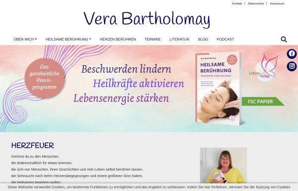 Vorschau von www.therapeutic-touch-bartholomay.com, Bartholomay, Vera