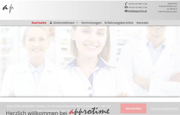 Vorschau von www.approtime.de, Approtime Apothekenvertretungen GmbH