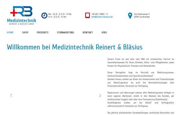 Vorschau von www.reinert-blaesius.de, Reinert und Bläsius Medizintechnik GmbH