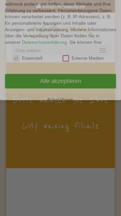 Vorschau der mobilen Webseite city-waxing.de, City Waxing GbR