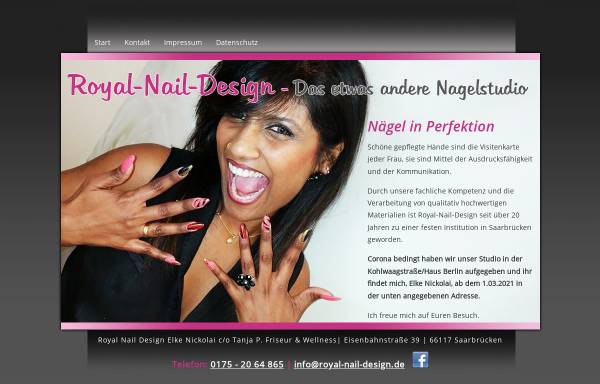 Vorschau von www.royal-nail-design.de, Royal Nail Design Elke Nickolai GmbH