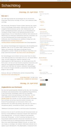 Vorschau der mobilen Webseite schach.twoday.net, Schachblog