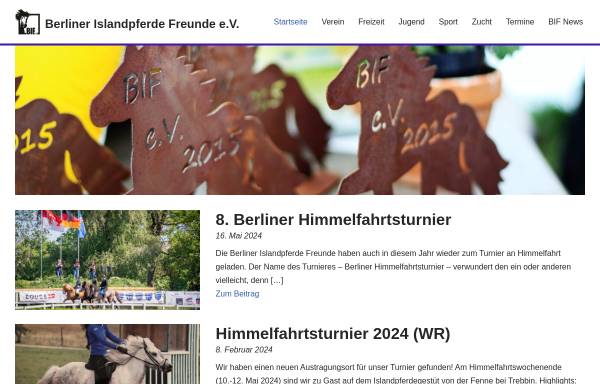 Vorschau von www.bif-ev.de, Berliner Islandpferde Freunde e.V.