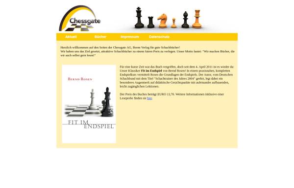 Vorschau von www.chessgate.de, Chessgate Schachportal