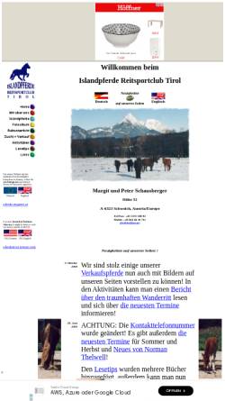 Vorschau der mobilen Webseite members.tripod.com, Islandpferde Reitsportclub Tirol