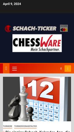 Vorschau der mobilen Webseite www.chess-international.de, Chess-International