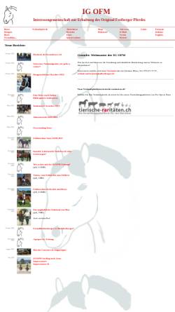 Vorschau der mobilen Webseite originalfreiberger.ch, IG zur Erhaltung des Original Freiberger Pferdes
