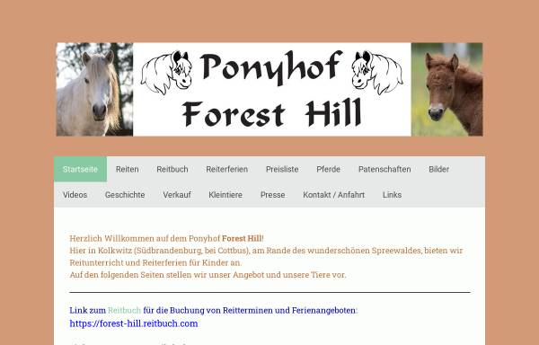 Vorschau von forest-hill.jimdo.com, Forest Hill, Kolkwitz