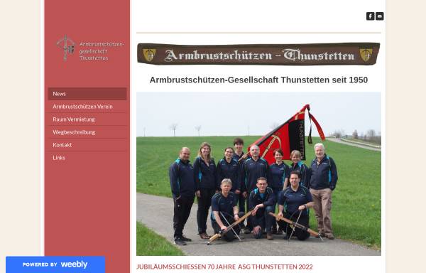 Vorschau von asgthunstetten.weebly.com, Armbrustschützen-Gesellschaft Thunstetten seit 1950