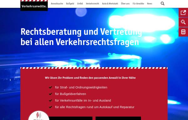 Vorschau von verkehrsanwaelte.de, Arbeitsgemeinschaft Verkehrsrecht im Deutschen Anwaltverein