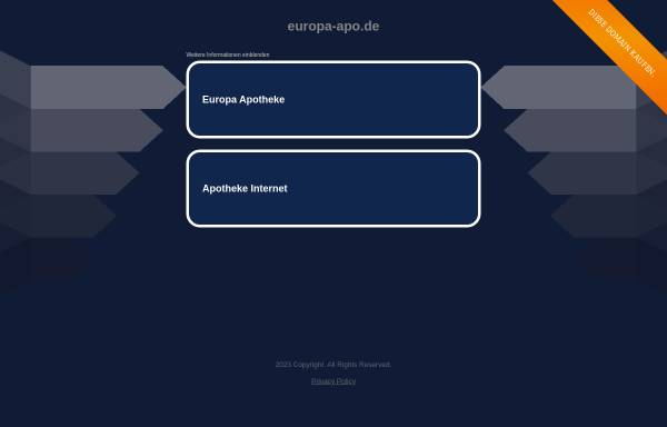 Vorschau von www.europa-apo.de, Europa Apotheke