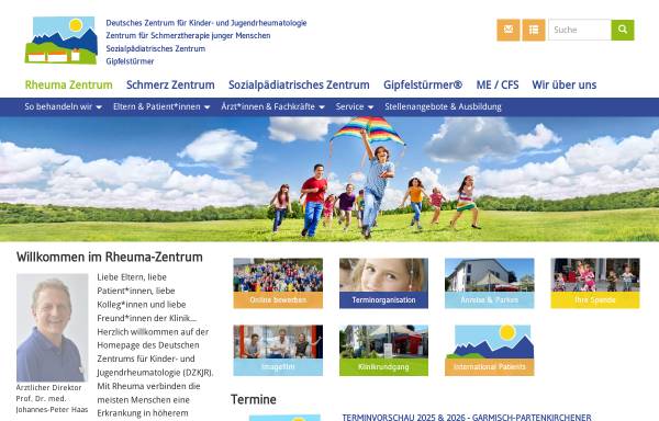 Vorschau von www.rheuma-kinderklinik.de, Rheuma-Kinderklinik Garmisch-Partenkirchen