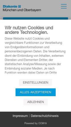 Vorschau der mobilen Webseite www.im-muenchen.de, Alten- und Pflegeheim Planegg