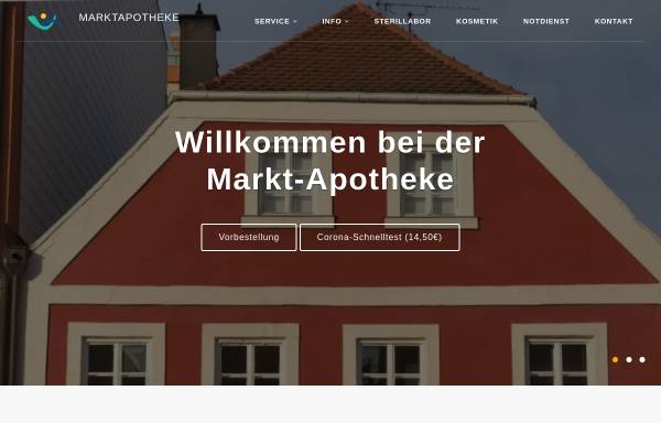 Vorschau von www.markt-apotheke-pfaffenhofen.de, Markt Apotheke