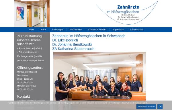 Vorschau von www.zahnaerzte-schwabach.de, Zahnarzt-Praxisgemeinschaft Schwabach