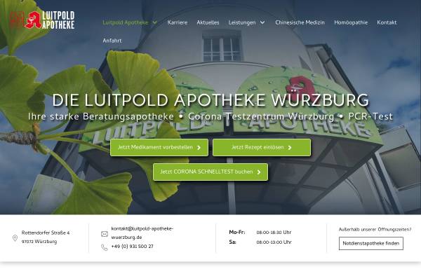 Vorschau von www.luitpold-apotheke-wuerzburg.de, Luitpold-Apotheke