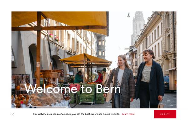 Vorschau von www.berntourismus.ch, Bern Tourismus