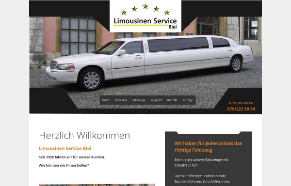 Vorschau von www.limousinen-service-biel.ch, Limousinen-Service Biel