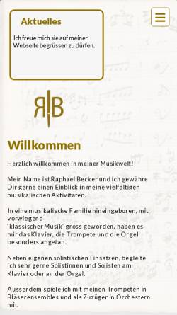 Vorschau der mobilen Webseite musikalisch.ch, Musikalisch.ch