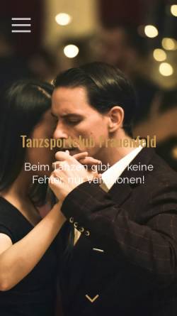 Vorschau der mobilen Webseite www.tscf.ch, Tanzsportclub Frauenfeld