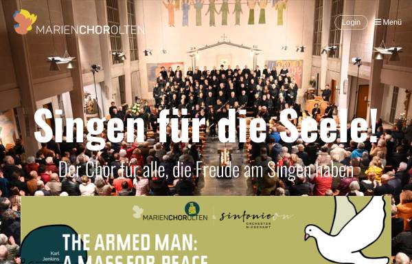 Vorschau von www.chilechor.ch, Kirchenchor St. Marien Olten