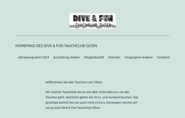 Vorschau von www.divefun.ch, Tauchclub Olten