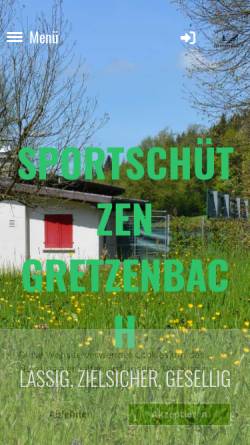 Vorschau der mobilen Webseite www.sportschuetzen-gretzenbach.ch, Sportschützen Gretzenbach