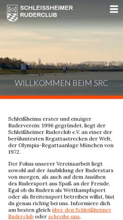 Vorschau der mobilen Webseite www.schleissheimer-ruderclub.de, Schleißheimer Ruderclub e.V.