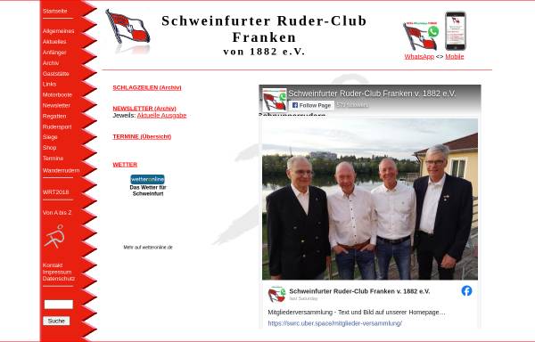 Vorschau von www.reizt.de, Schweinfurter Ruder-Club Franken von 1882 e.V.