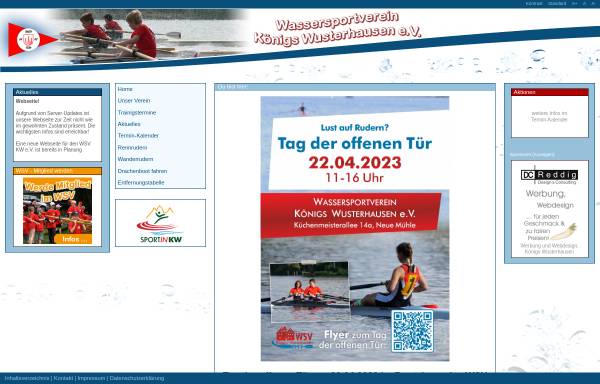 Vorschau von www.wsv-koewu.de, Wassersportverein Königs Wusterhausen e.V.