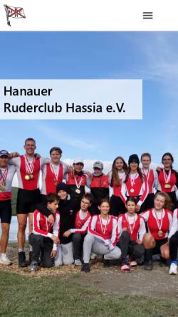 Vorschau der mobilen Webseite www.ruderclub-hassia.de, Hanauer Ruderclub Hassia e.V.