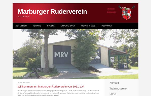 Vorschau von www.marburger-ruderverein.de, Marburger Ruderverein von 1911 e.V.