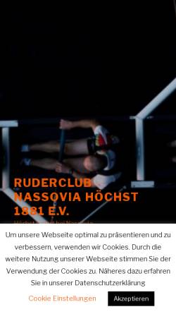 Vorschau der mobilen Webseite www.nassovia-hoechst.de, Ruder-Club Nassovia Höchst 1881 e.V.